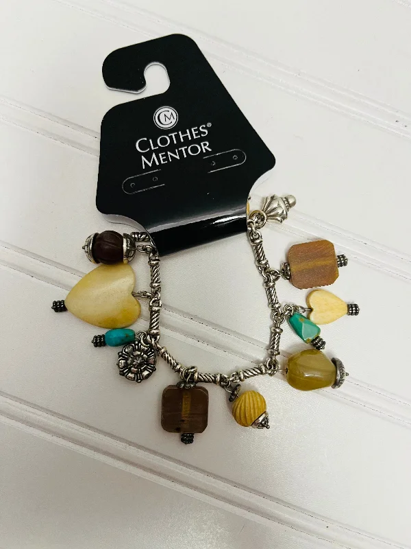 gold-plated adjustable charm bracelet -Bracelet Charm By Brighton