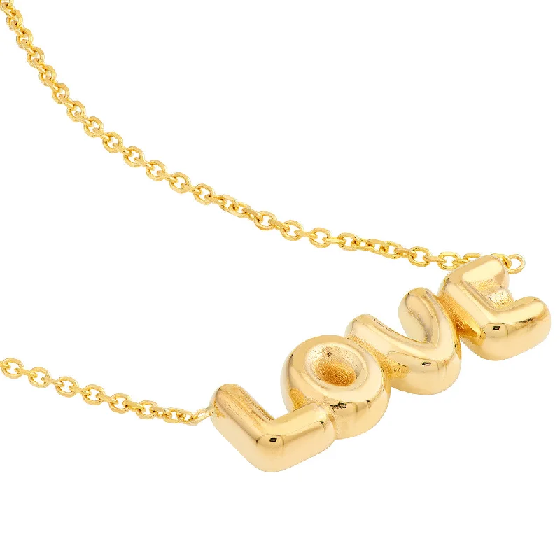 infinity loop necklace for women -COCO PUFFY LOVE NECKLACE