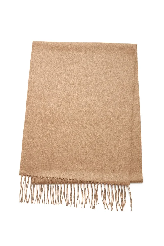 statement ring for engagement -Blaine Fringe Scarf in Camel Silk Cashmere