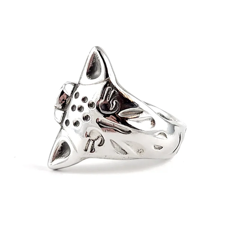 classic diamond ring for women -Giraffe Stainless Steel Spoon Ring