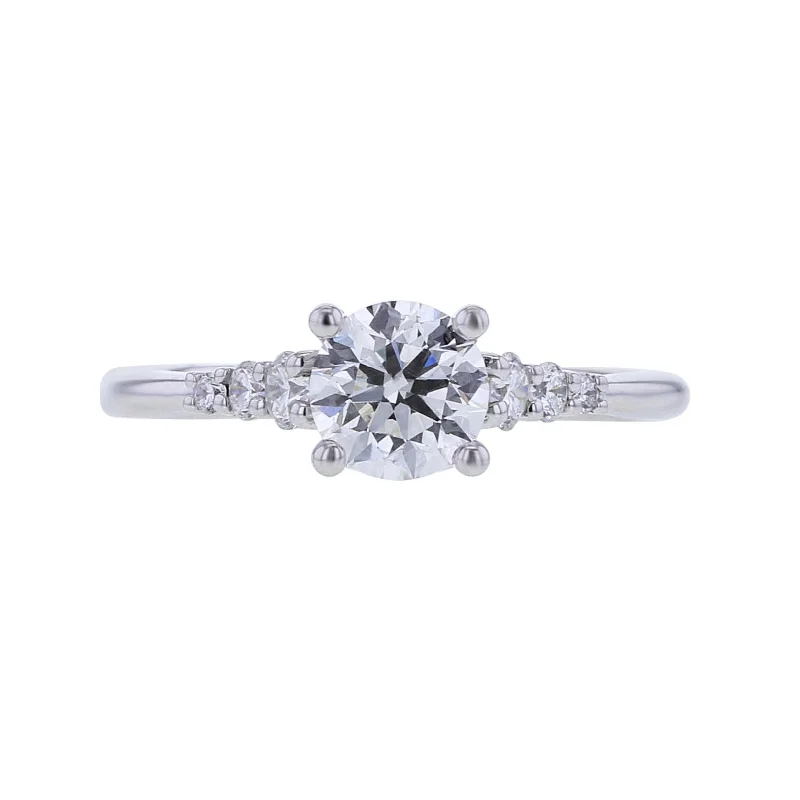 vintage engagement ring for women -Josie Certified Ready for Love Diamond Engagement Ring