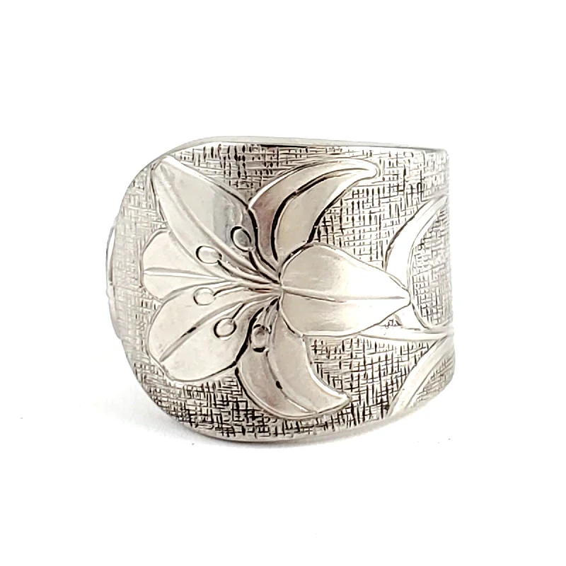 personalized anniversary ring for women -Lily Stainless Steel Spoon Ring