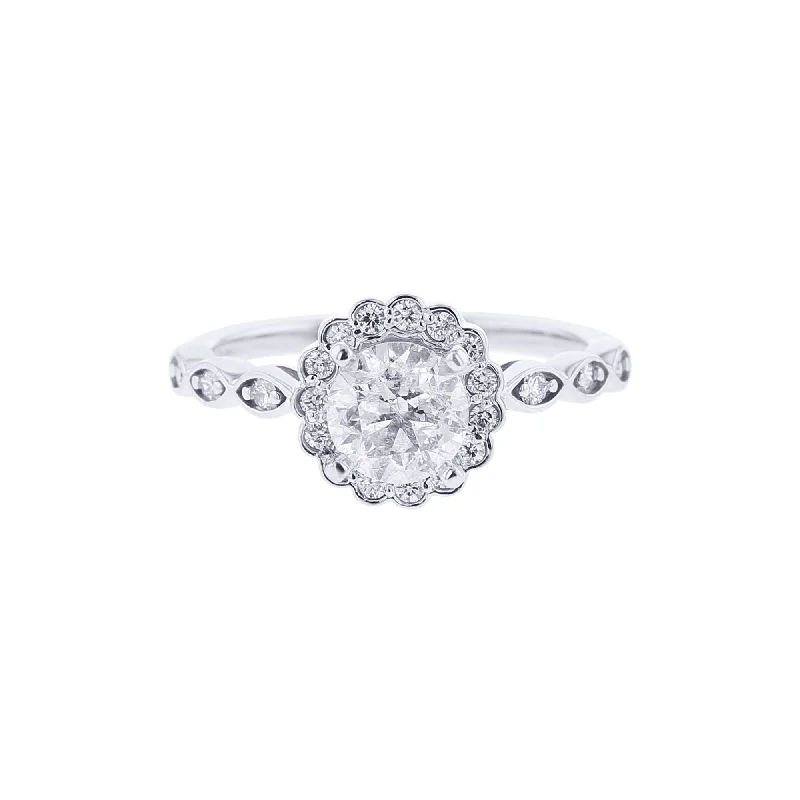 cushion cut engagement ring for women -Madison Ready for Love Diamond Engagement Ring