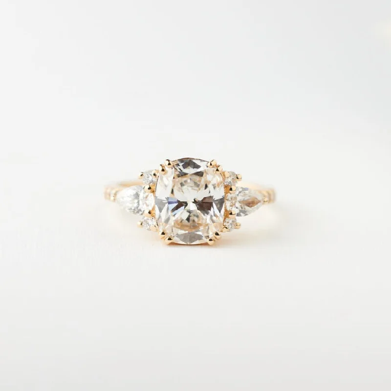 heart-shaped diamond ring for women -Customizable Rosalind Setting