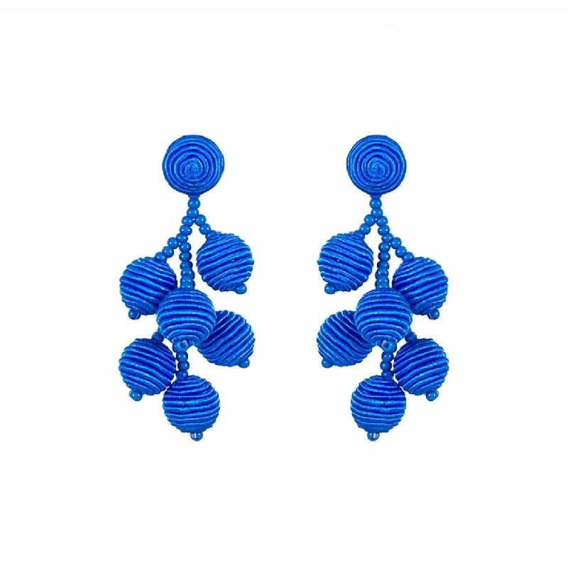 Artistic pearl earrings for creative style -Blue Mini Gumball