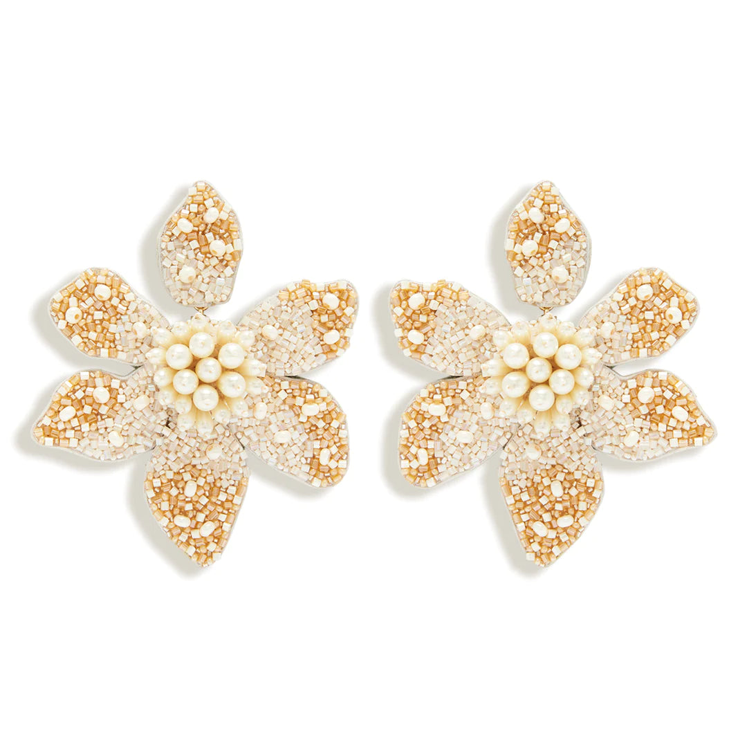 Luxury pearl earrings for high-end occasions -Camellia Pearl