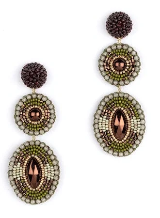 Elegant drop earrings for formal parties -Danya Olive