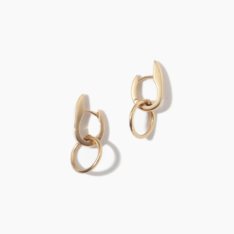 Stylish diamond earrings for upscale events -Nuance Hoops