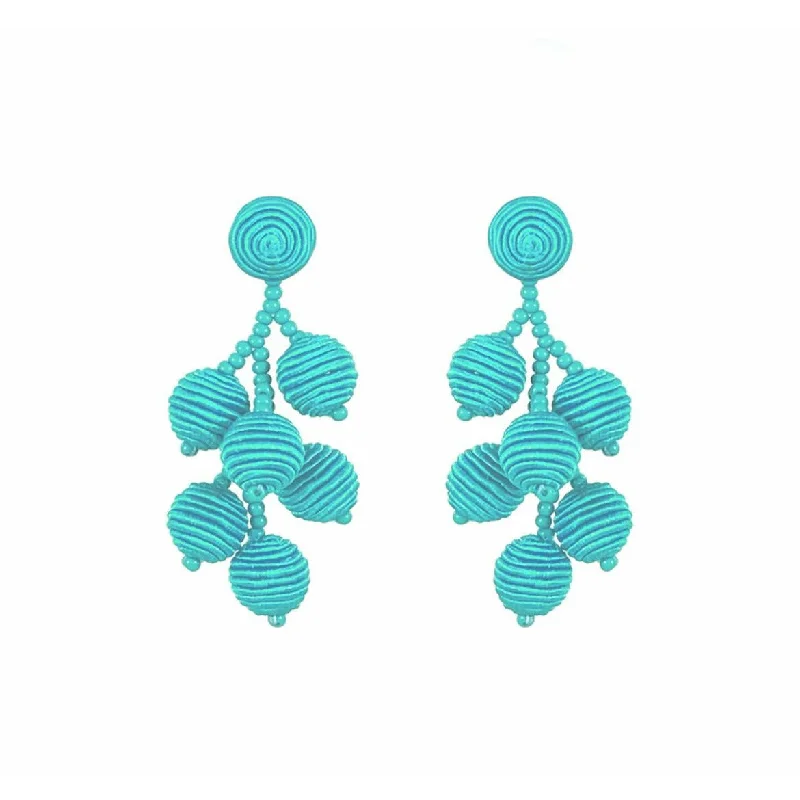 Long drop earrings for added drama -Turquoise Mini Gumball