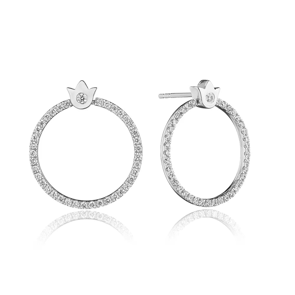 Classic gold earrings for timeless appeal -VERITAGE J-0177701-WE