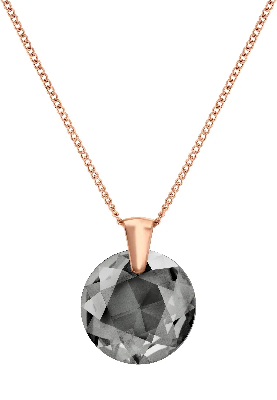 elegant diamond pendant necklace for women -Facet Brilliant Pendant Necklace JS.0041