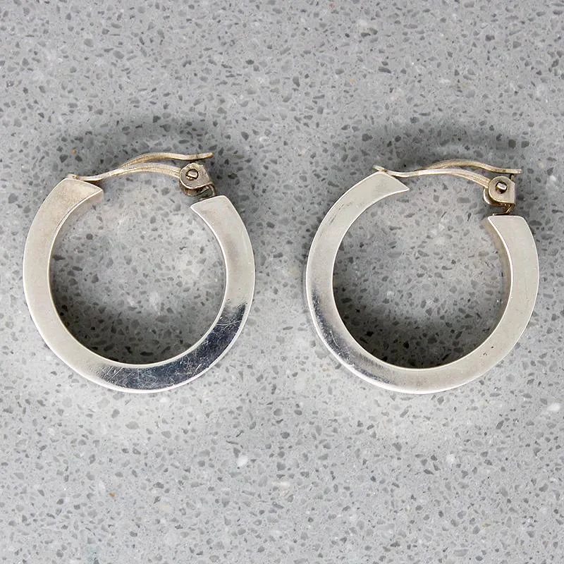 Bold statement earrings for modern fashion -Dramatic Oversized Sterling Silver Hoop Earrings