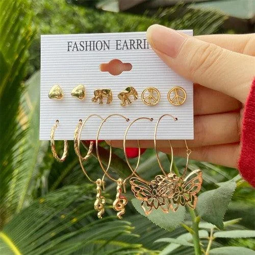 Handmade gemstone earrings for unique style -Gold-Plated Drop Earrings